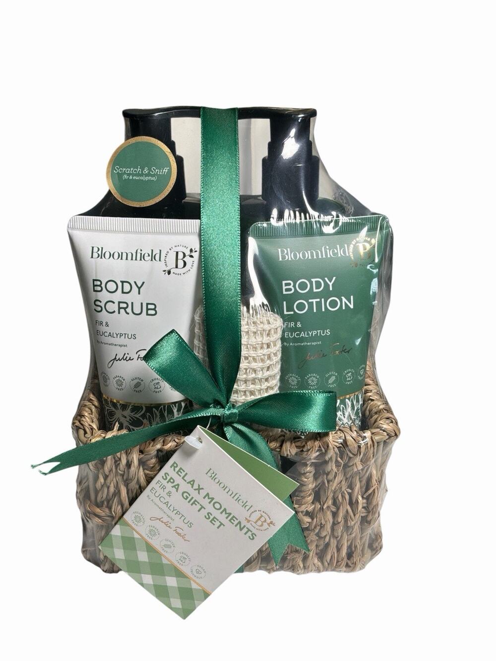 Bloomfield Relax Moments Spa Gift Set, 6 Piece With Sea Grass Basket Adult